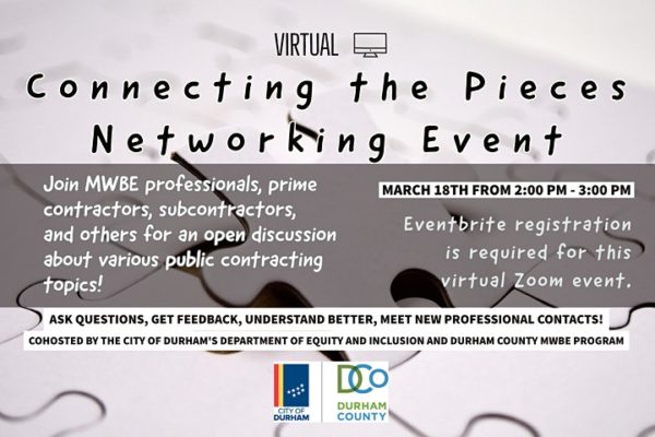 Durham Hosts Virtual Small Business Networking Mixer